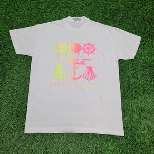 Vintage 80s Rehoboth-Beach Shirt Women L 20x27 Delaware Neon